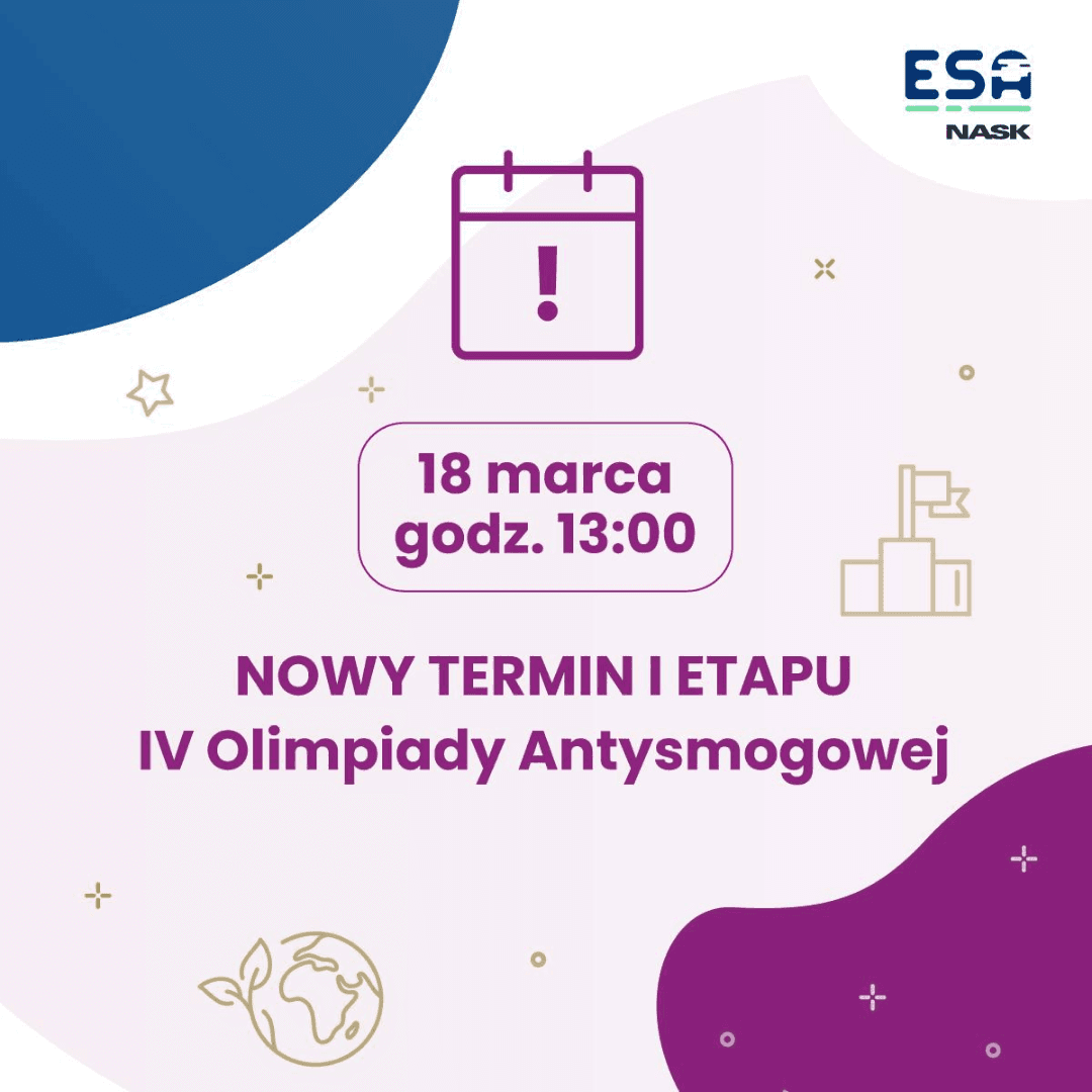 ESA - nowy termin olimpiady